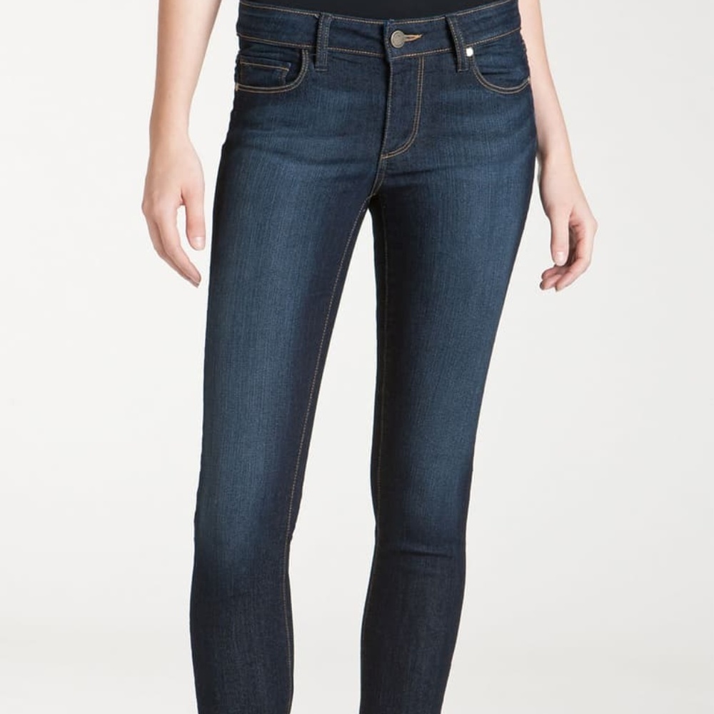 Paige “Kylie Crop” Deep Purple straight leg jeans
